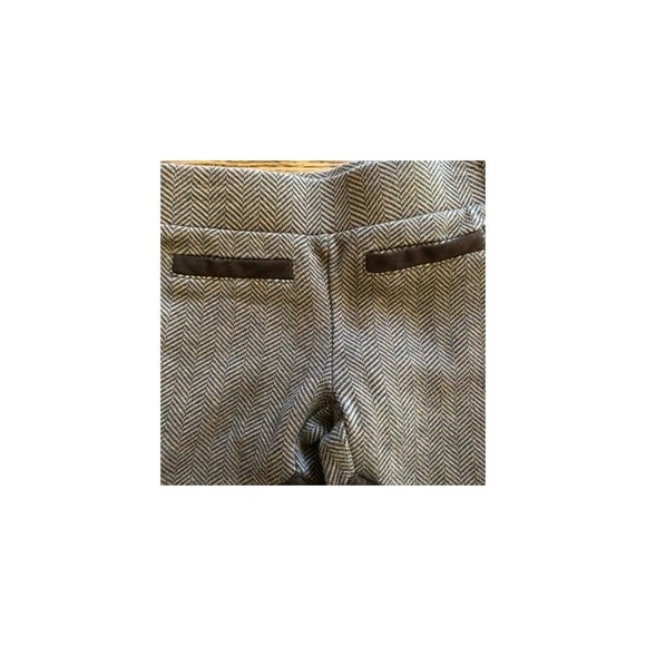 2T Janie and Jack Brown Herringbone “Riding” Leggings - Picture 2 of 4